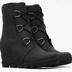 Sorel Joan of Arctic Wedge Black boots